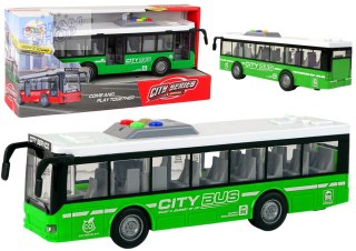 Autobus Na Baterie Światła Dźwięki Napęd Frykcyjny Zielony 1:16