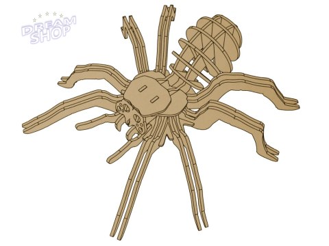 Drewniane Puzzle Przestrzenne 3D Pająk Składanka Edukacyjna 31 Elementów Drewniane Puzzle Przestrzenne 3D Pająk Składanka Edukacyjna 31 Elementów