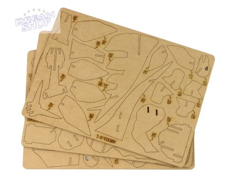 Drewniane Puzzle Przestrzenne 3D Stegozaur Składanka Edukacyjna 41 Elementów Drewniane Puzzle Przestrzenne 3D Stegozaur Składanka Edukacyjna 41 Elementów