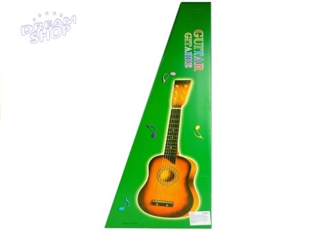 Gitara Drewniana Klasyczna z Kostką Niebieska 60 cm Gitara Drewniana Klasyczna z Kostką Niebieska 60 cm