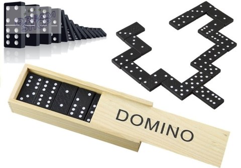 Gra Domino w Drewnianym Pudełku 28 Elementy Gra Domino w Drewnianym Pudełku 28 Elementy