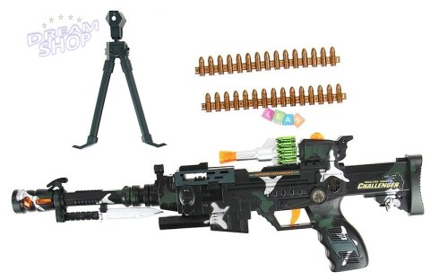 Karabin Wojskowy Na Ramie Światło Dźwięk 50cm Karabin Wojskowy Na Ramie Światło Dźwięk 50cm
