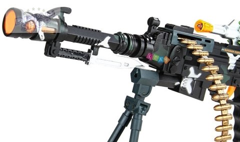 Karabin Wojskowy Na Ramie Światło Dźwięk 50cm Karabin Wojskowy Na Ramie Światło Dźwięk 50cm