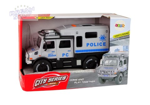 Pojazd Terenowy Policja Siwy Otwierane Drzwi Dźwięk Światła