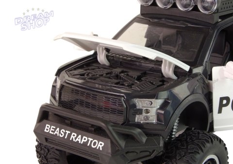 Pojazd Terenowy Raptor Policja Otwierane Drzwi Dźwięk Światła Pojazd Terenowy Raptor Policja Otwierane Drzwi Dźwięk Światła