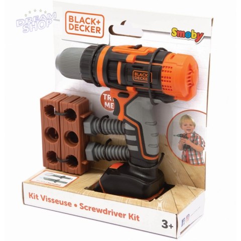 SMOBY Black&Decker Elektroniczna Wiertarko-wkrętarka z Cegiełką SMOBY Black&Decker Elektroniczna Wiertarko-wkrętarka z Cegiełką