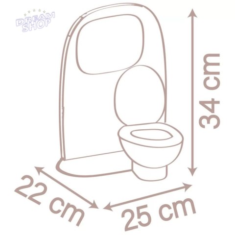 Smoby Baby Nurse Dwustronna Toaleta Łazienka Dla Lalki z Akcesroiami Smoby Baby Nurse Dwustronna Toaleta Łazienka Dla Lalki z Akcesroiami