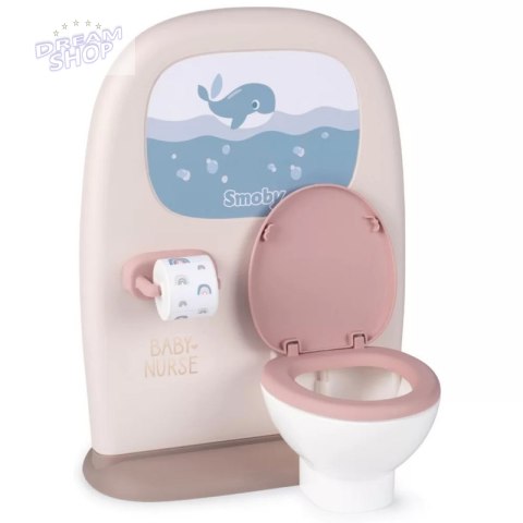 Smoby Baby Nurse Dwustronna Toaleta Łazienka Dla Lalki z Akcesroiami Smoby Baby Nurse Dwustronna Toaleta Łazienka Dla Lalki z Akcesroiami