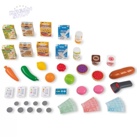 Smoby Maximarket Wózek Elektroniczną Kasą ze Skanerem Waga i Lodówka Smoby Maximarket Wózek Elektroniczną Kasą ze Skanerem Waga i Lodówka