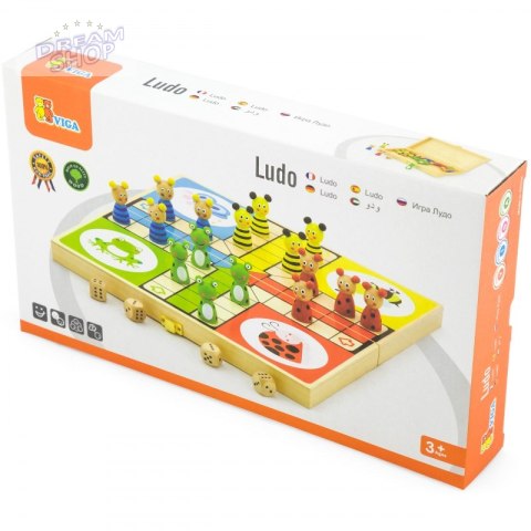 Drewniana gra Ludo Chińczyk Viga Toys Drewniana gra Ludo Chińczyk Viga Toys