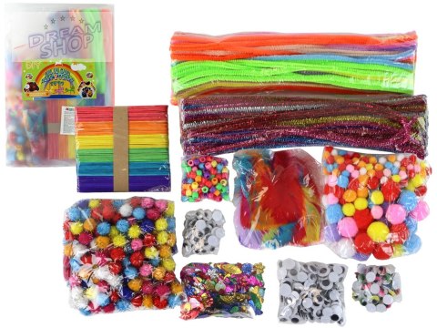 Zestaw Artystyczny Kreatywny Plastyczny W Torebce DIY +1200 El Zestaw Artystyczny Kreatywny Plastyczny W Torebce DIY +1200 El