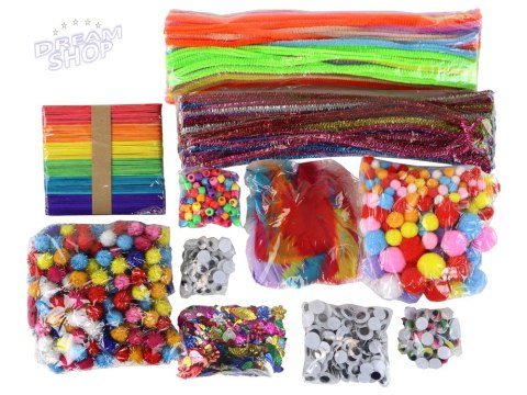 Zestaw Artystyczny Kreatywny Plastyczny W Torebce DIY +1200 El Zestaw Artystyczny Kreatywny Plastyczny W Torebce DIY +1200 El