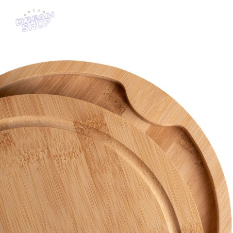 Deska bambusowa do serów ANDRA 25 cm z nożami