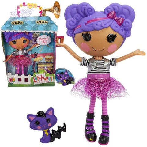 Lalaloopsy duża rockowa Lalka Storm E Sky 33 cm + kotek ZA4912 Lalaloopsy duża rockowa Lalka Storm E Sky 33 cm + kotek ZA4912