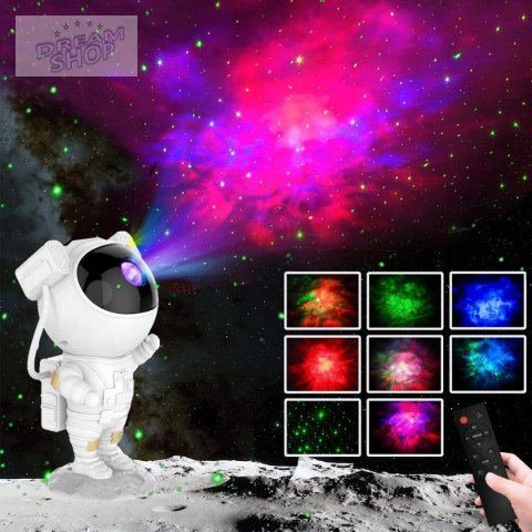 PROJEKTOR GWIAZD NIEBA LED LAMPKA NOCNA ASTRONAUTA PROJEKTOR GWIAZD NIEBA LED LAMPKA NOCNA ASTRONAUTA