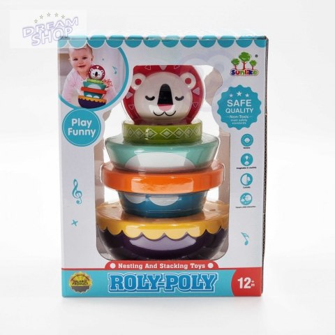 WOOPIE Zabawka Sensoryczna Układanka Piramidka dla Niemowląt 6 el. WOOPIE Zabawka Sensoryczna Układanka Piramidka dla Niemowląt 6 el.