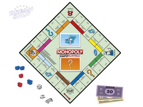 Gra Monopoly Edycja dla rywali plansza karty GR0659 Gra Monopoly Edycja dla rywali plansza karty GR0659