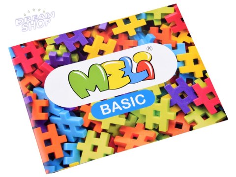 Kolorowe Klocki WAFLE Meli Basic 150 elemen. 50000 Kolorowe Klocki WAFLE Meli Basic 150 elemen. 50000