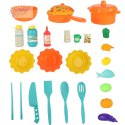 Kuchnia plastikowa dla dzieci światła duża 44 elementy