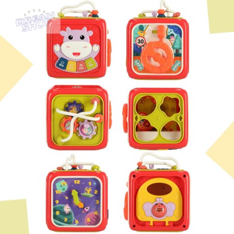 Zabawka edukacyjna interaktywna sensoryczna manipulacyjna kostka sorter klocków Zabawka edukacyjna interaktywna sensoryczna manipulacyjna kostka sorter klocków