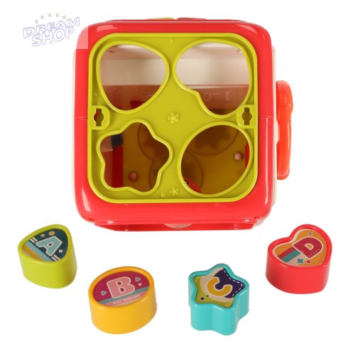 Zabawka edukacyjna interaktywna sensoryczna manipulacyjna kostka sorter klocków Zabawka edukacyjna interaktywna sensoryczna manipulacyjna kostka sorter klocków