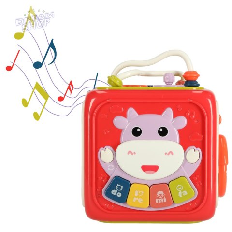 Zabawka edukacyjna interaktywna sensoryczna manipulacyjna kostka sorter klocków Zabawka edukacyjna interaktywna sensoryczna manipulacyjna kostka sorter klocków
