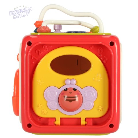 Zabawka edukacyjna interaktywna sensoryczna manipulacyjna kostka sorter klocków Zabawka edukacyjna interaktywna sensoryczna manipulacyjna kostka sorter klocków