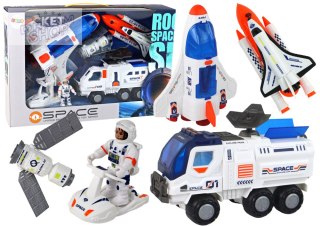 Zestaw Misja Kosmiczna Rakieta Kosmos Statki Space Pojazdy 7 ele