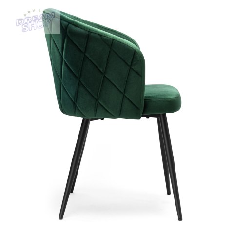 Krzesło HAMPTON VELVET ciemnozielone Krzesło HAMPTON VELVET ciemnozielone