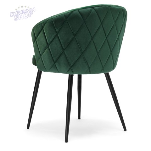 Krzesło HAMPTON VELVET ciemnozielone Krzesło HAMPTON VELVET ciemnozielone