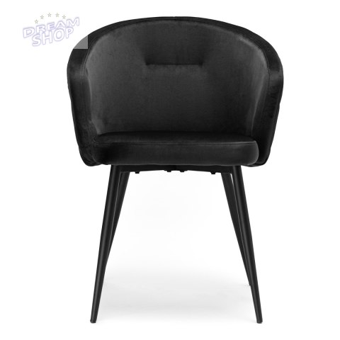 Krzesło HAMPTON VELVET czarne Krzesło HAMPTON VELVET czarne