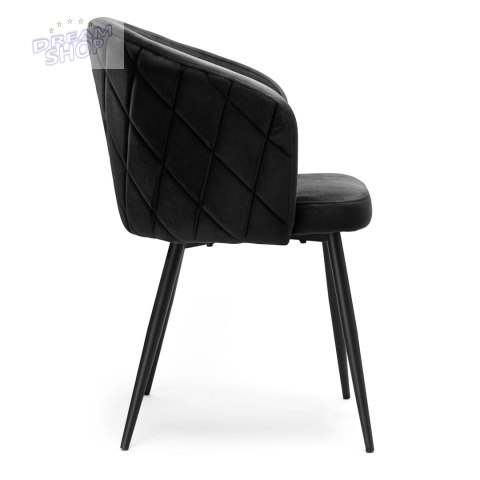 Krzesło HAMPTON VELVET czarne Krzesło HAMPTON VELVET czarne
