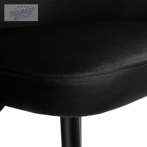Krzesło HAMPTON VELVET czarne Krzesło HAMPTON VELVET czarne