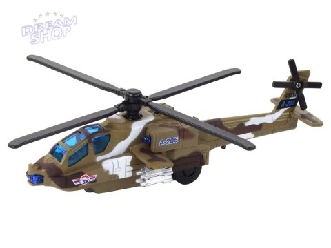 Helikopter Wojskowy Śmigłowiec Militarny Aluminiowy Mix Dźwięk Światła Helikopter Wojskowy Śmigłowiec Militarny Aluminiowy Mix Dźwięk Światła