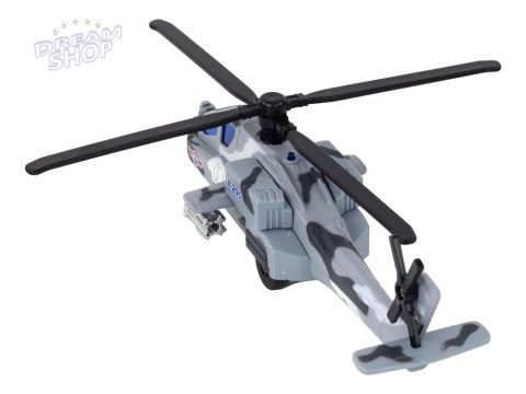 Helikopter Wojskowy Śmigłowiec Militarny Aluminiowy Mix Dźwięk Światła Helikopter Wojskowy Śmigłowiec Militarny Aluminiowy Mix Dźwięk Światła