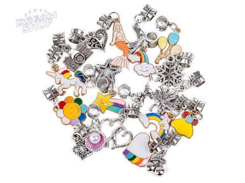 Zestaw Do Tworzenia Robienia Biżuterii, Bransoletek, Charmsy, Zawieszki, Koraliki MIX Zestaw Do Tworzenia Robienia Biżuterii, Bransoletek, Charmsy, Zawieszki, Koraliki MIX