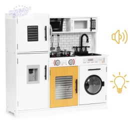 Duża drewniana kuchnia dla dzieci + dźwięki światełka ECOTOYS