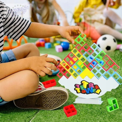 GRA układanka edukacyjna TETRIS wieża TETRA TOWER GRA układanka edukacyjna TETRIS wieża TETRA TOWER