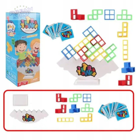 GRA układanka edukacyjna TETRIS wieża TETRA TOWER GRA układanka edukacyjna TETRIS wieża TETRA TOWER