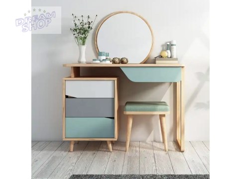 Nowoczesna drewniana Toaletka lustro taboret dla dziewczynki dzieci ZA4828 Nowoczesna drewniana Toaletka lustro taboret dla dziewczynki dzieci ZA4828