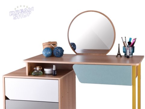 Nowoczesna drewniana Toaletka lustro taboret dla dziewczynki dzieci ZA4828 Nowoczesna drewniana Toaletka lustro taboret dla dziewczynki dzieci ZA4828