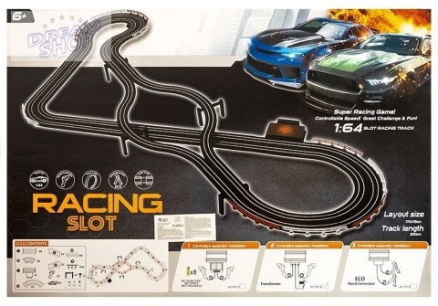 Tor Wyścigowy 2 Autka Kontrolery Slot Cars 1:64