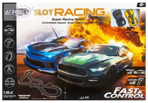 Tor Wyścigowy 2 Autka Kontrolery Slot Cars 1:64
