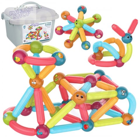 WOOPIE Magnetyczne Klocki Konstrukcyjne Edukacyjne 76 el. WOOPIE Magnetyczne Klocki Konstrukcyjne Edukacyjne 76 el.
