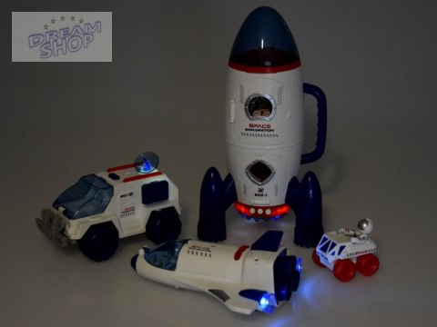 Zestaw kosmiczny baza rakieta statek samochód astronauta dźwięk ZA4702 Zestaw kosmiczny baza rakieta statek samochód astronauta dźwięk ZA4702