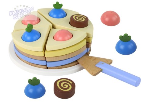 Drewniane Ciasto Tort Kawałki 8 ele. Drewniane Ciasto Tort Kawałki 8 ele.