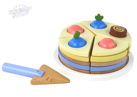 Drewniane Ciasto Tort Kawałki 8 ele. Drewniane Ciasto Tort Kawałki 8 ele.