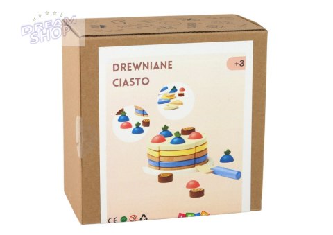 Drewniane Ciasto Tort Kawałki 8 ele. Drewniane Ciasto Tort Kawałki 8 ele.
