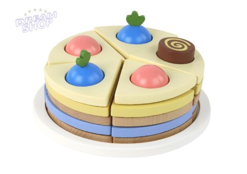 Drewniane Ciasto Tort Kawałki 8 ele. Drewniane Ciasto Tort Kawałki 8 ele.