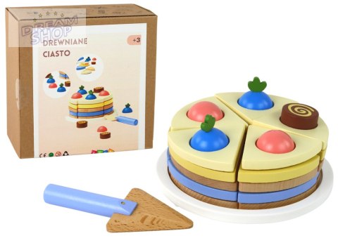 Drewniane Ciasto Tort Kawałki 8 ele. Drewniane Ciasto Tort Kawałki 8 ele.